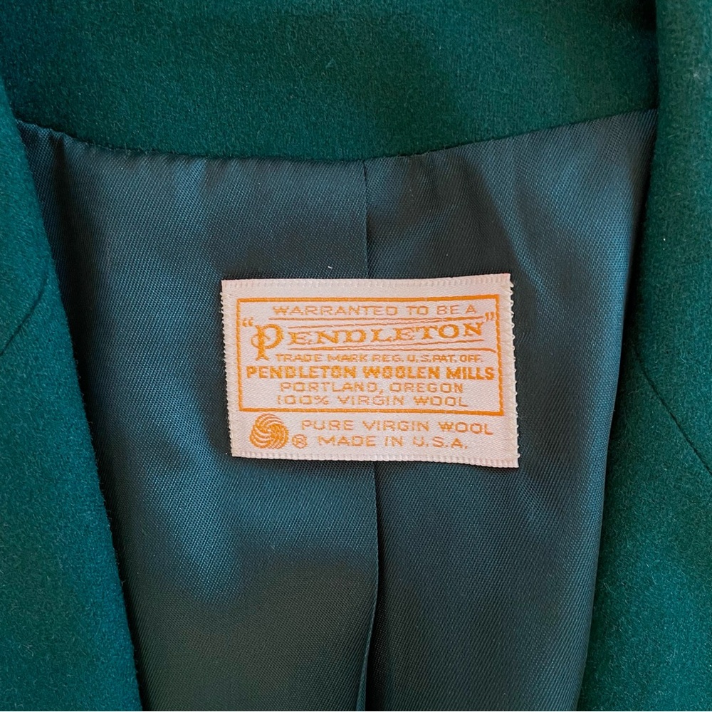 Emerald Green Pendleton Blazer - image 3